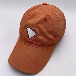 Clemson Tigers Hat Orange Cotton Clean Up Adjustable Legacy Strapback Slouch